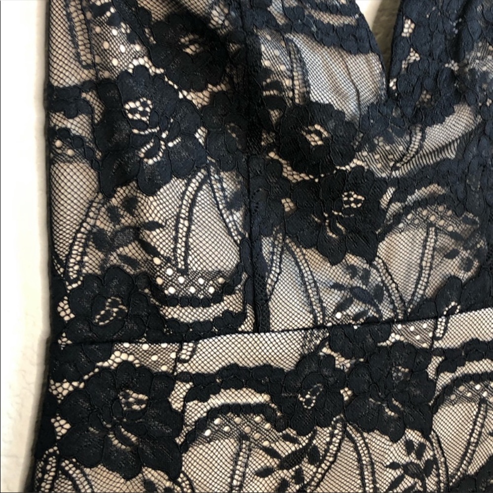 MOVING SALE - Lulus lace overlay sweetheart black cocktail dress - Picture 7 of 11